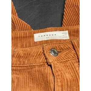 Topshop Corduroy Trousers in Rust